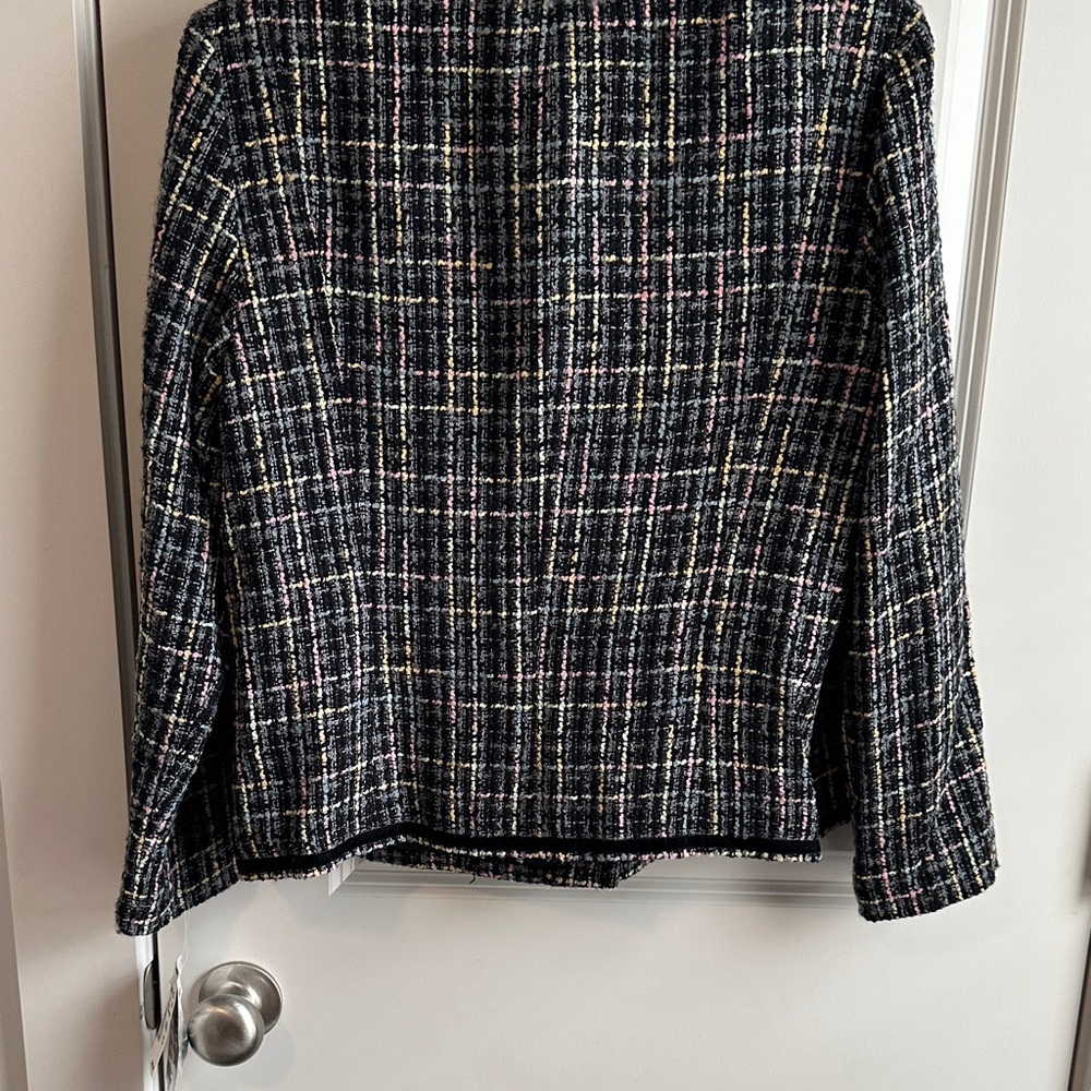 Zara Multicolor Tweed Blazer - Picture 5 of 10